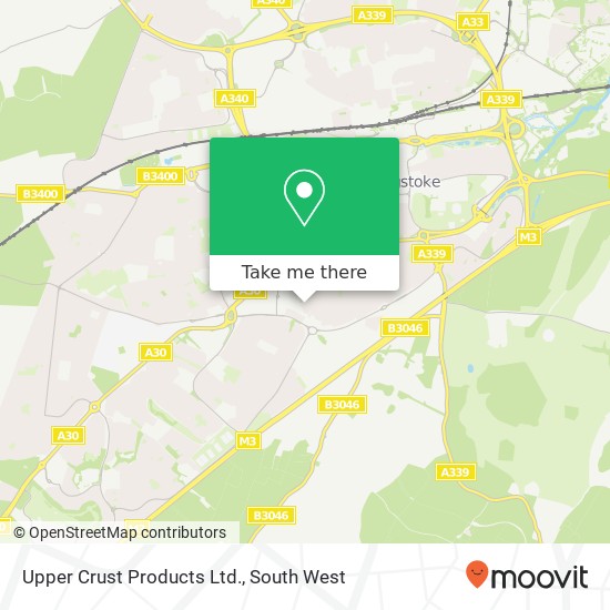 Upper Crust Products Ltd. map