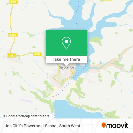 Jon Clift's Powerboat School map