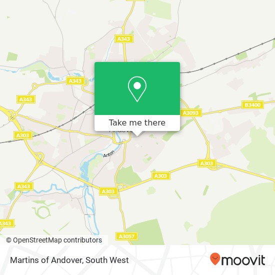 Martins of Andover map