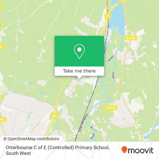 Otterbourne C of E (Controlled) Primary School map