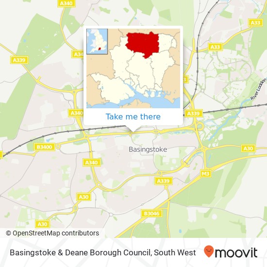 Basingstoke & Deane Borough Council map