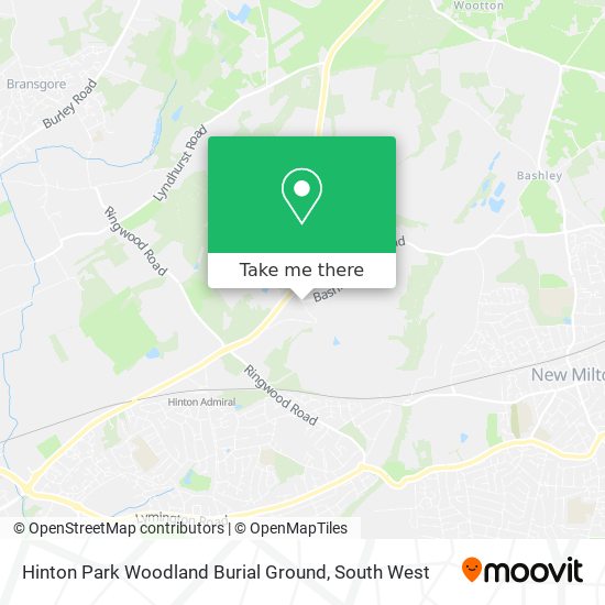 Hinton Park Woodland Burial Ground map