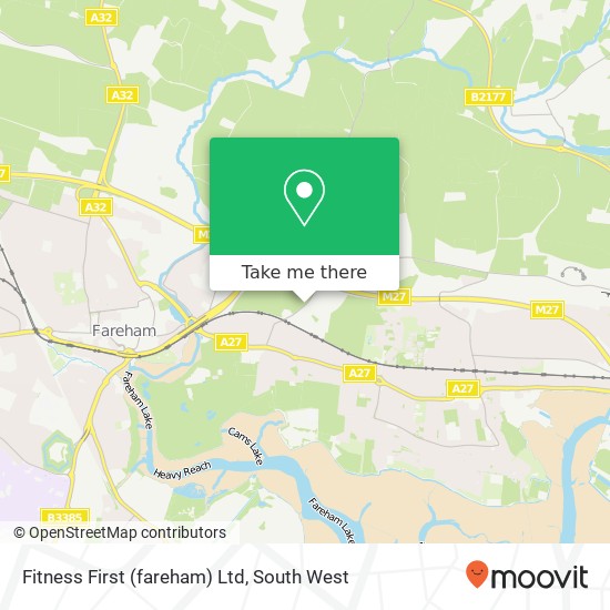 Fitness First (fareham) Ltd map