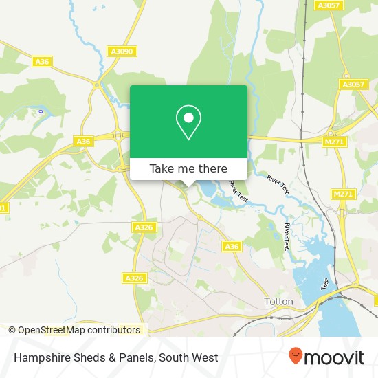 Hampshire Sheds & Panels map