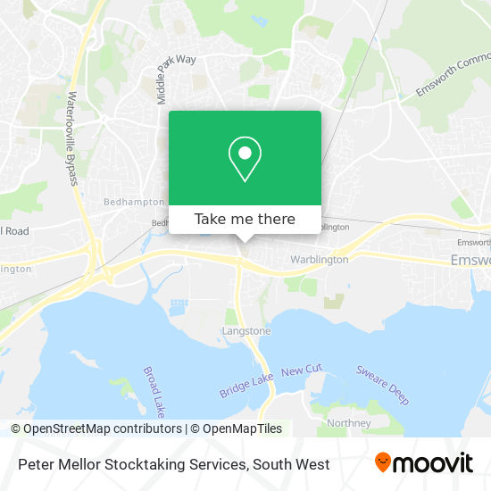 Peter Mellor Stocktaking Services map