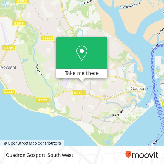 Quadron Gosport map