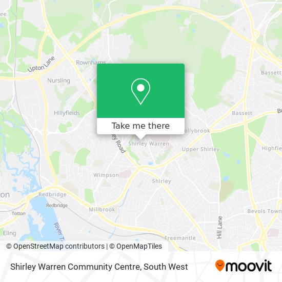 Shirley Warren Community Centre map