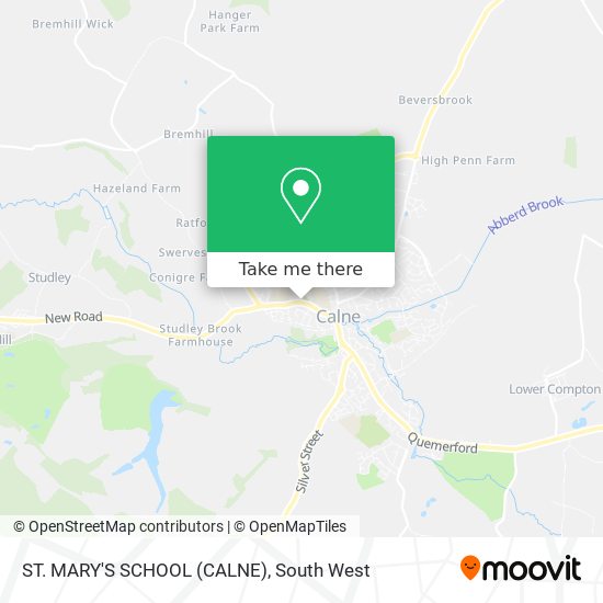 ST. MARY'S SCHOOL (CALNE) map