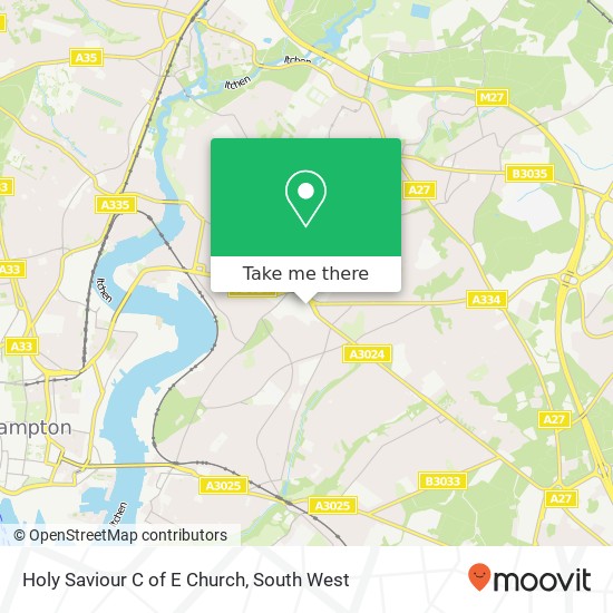 Holy Saviour C of E Church map