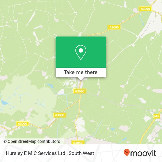 Hursley E M C Services Ltd. map