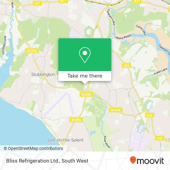 Bliss Refrigeration Ltd. map