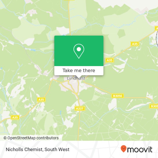 Nicholls Chemist map