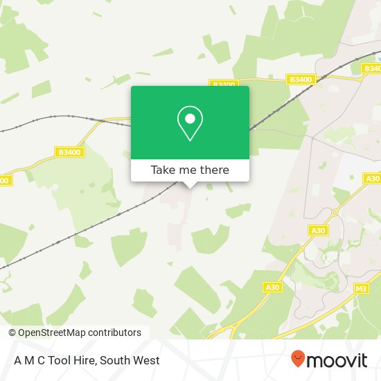 A M C Tool Hire map