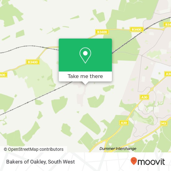 Bakers of Oakley map
