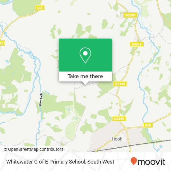 Whitewater C of E Primary School map