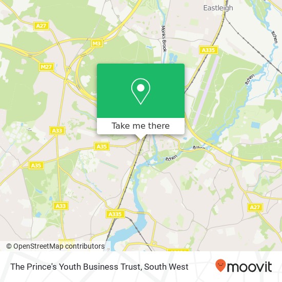 The Prince's Youth Business Trust map