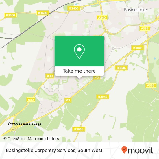 Basingstoke Carpentry Services map
