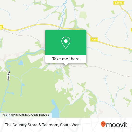 The Country Store & Tearoom map