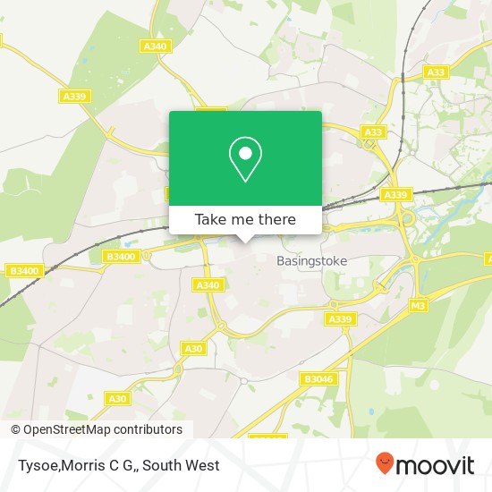 Tysoe,Morris C G, map