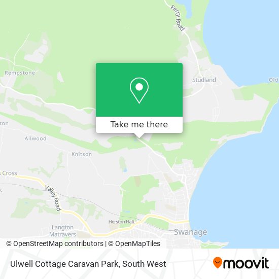 Ulwell Cottage Caravan Park map