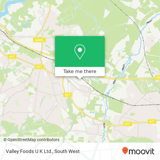 Valley Foods U K Ltd. map