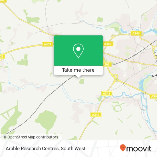 Arable Research Centres map