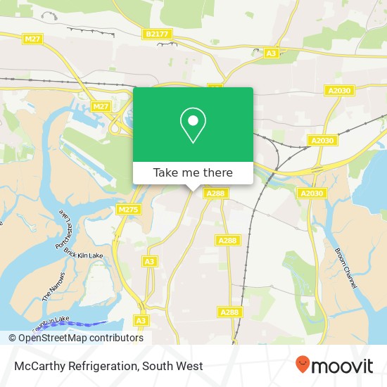 McCarthy Refrigeration map