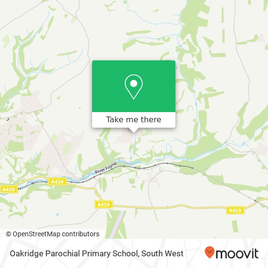 Oakridge Parochial Primary School map