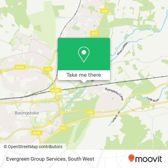 Evergreen Group Services map