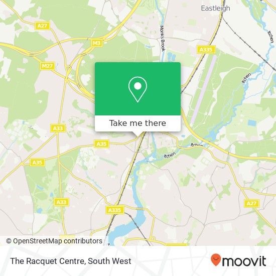 The Racquet Centre map