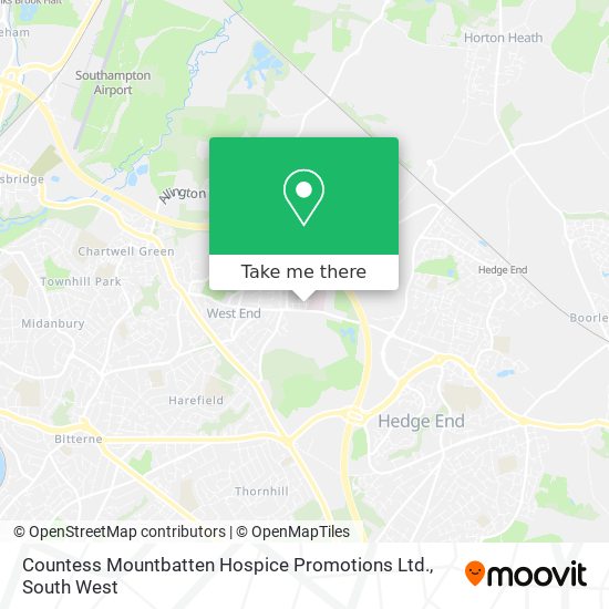 Countess Mountbatten Hospice Promotions Ltd. map
