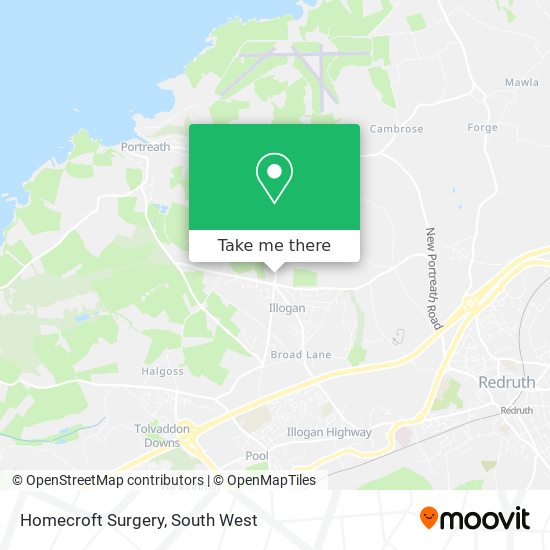 Homecroft Surgery map
