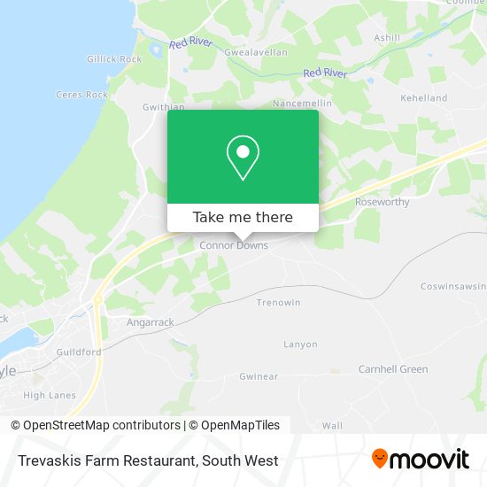 Trevaskis Farm Restaurant map