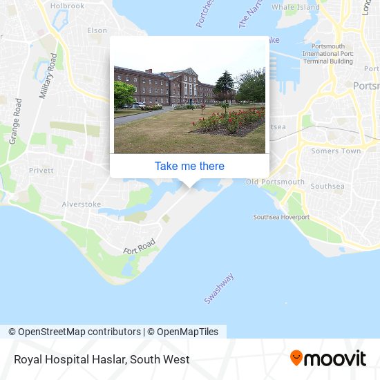 Royal Hospital Haslar map
