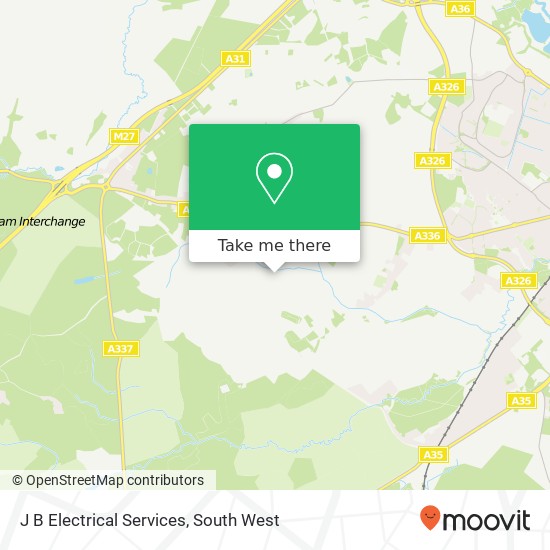 J B Electrical Services map