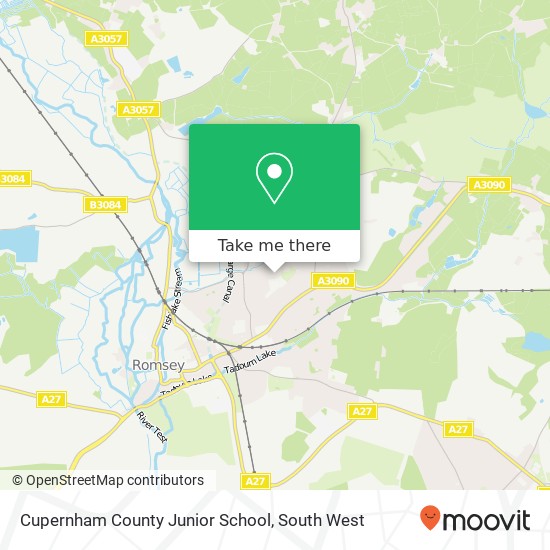 Cupernham County Junior School map