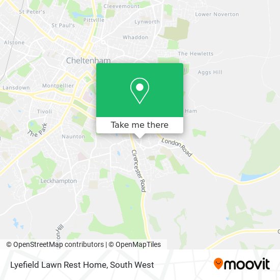 Lyefield Lawn Rest Home map
