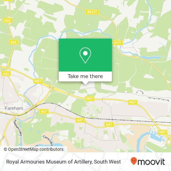 Royal Armouries Museum of Artillery map
