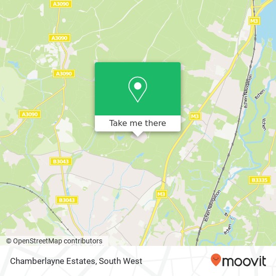Chamberlayne Estates map