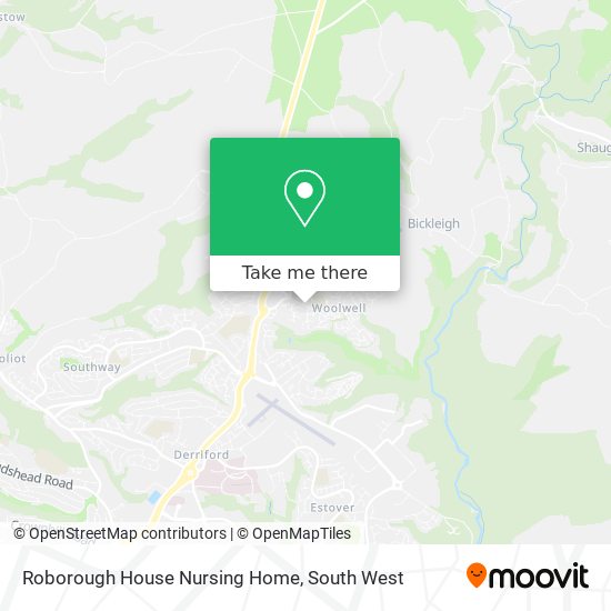 Roborough House Nursing Home map