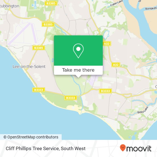 Cliff Phillips Tree Service map