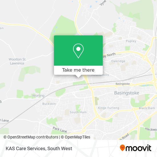 KAS Care Services map