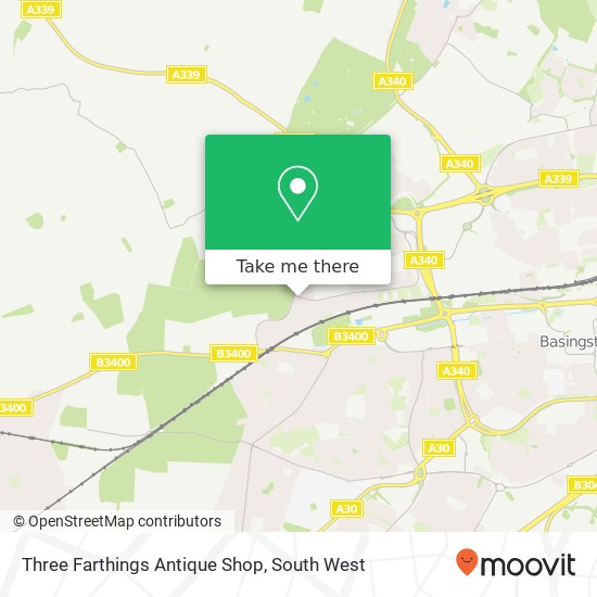 Three Farthings Antique Shop map