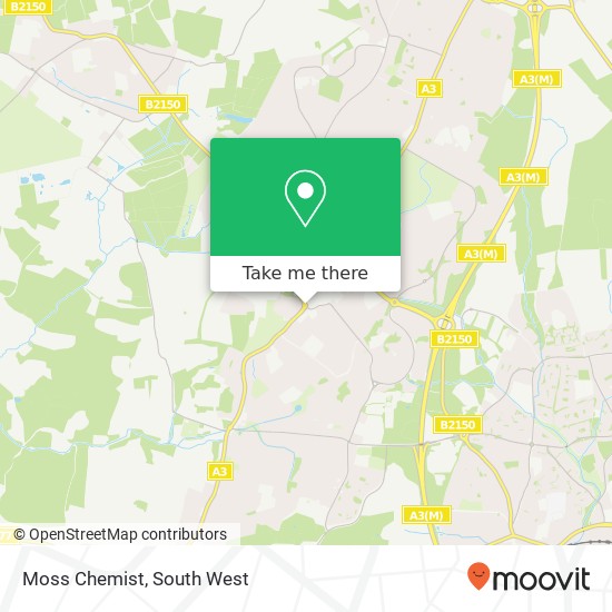 Moss Chemist map