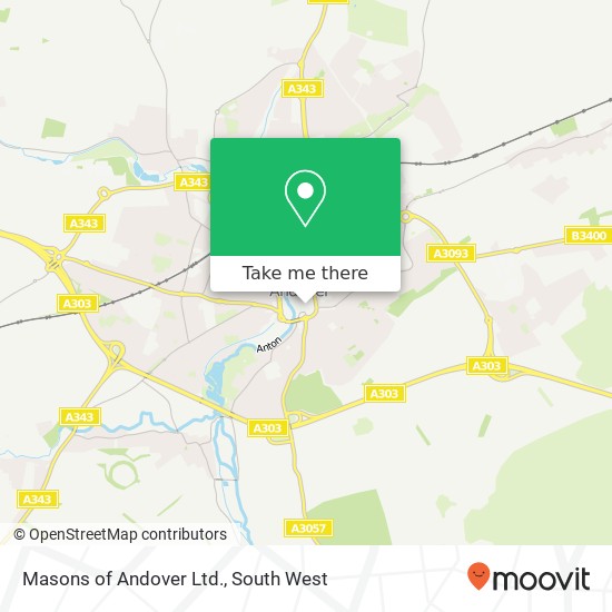 Masons of Andover Ltd. map