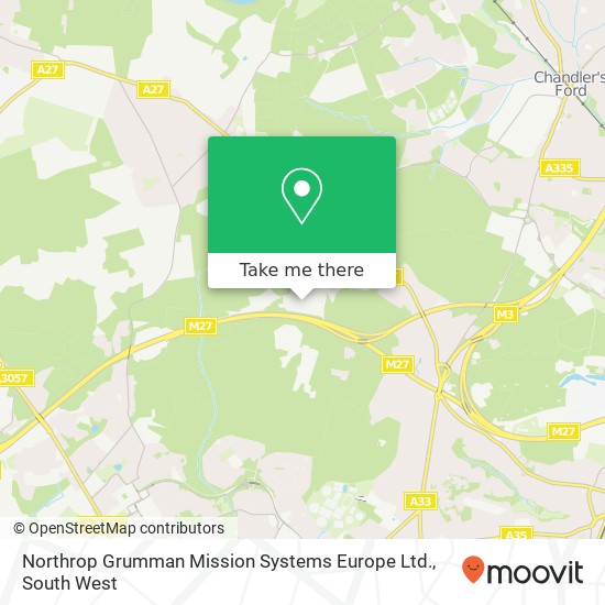 Northrop Grumman Mission Systems Europe Ltd. map