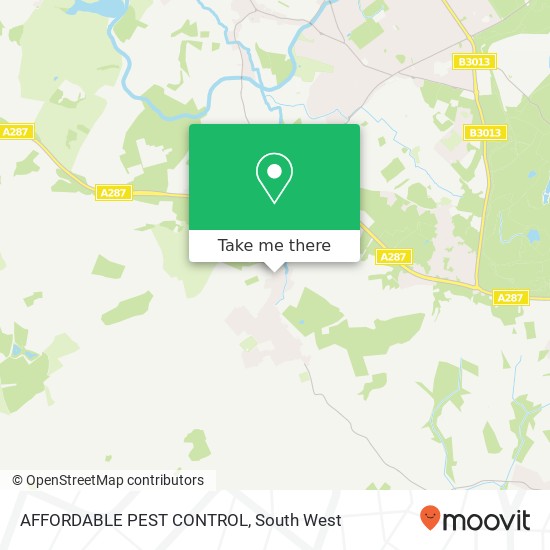 AFFORDABLE PEST CONTROL map