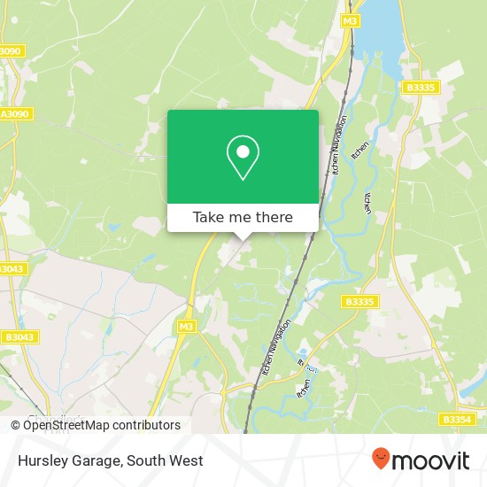 Hursley Garage map