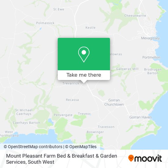 Mount Pleasant Farm Bed & Breakfast & Garden Services map