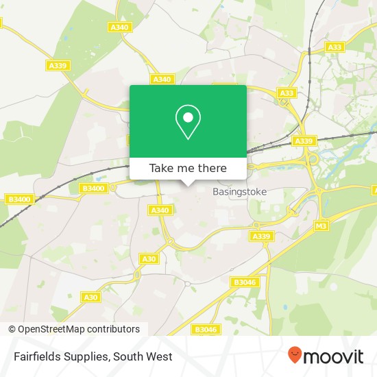 Fairfields Supplies map